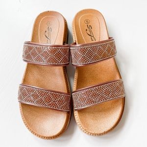 SuperJack Rosegold Slide Sandals #224